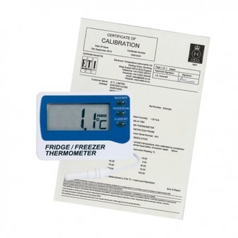 Koelkast thermometer met kalibratie certificaat