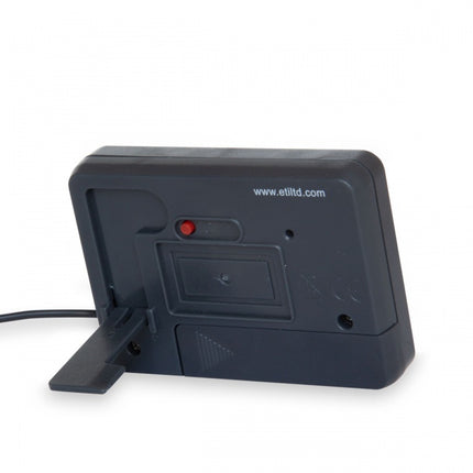 Aquariumthermometer met water en kamertemperatuursensor