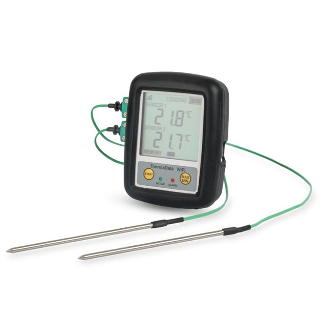 WiFi-dataloggerkit met universele penetratieprobes voor bewaking op afstand.