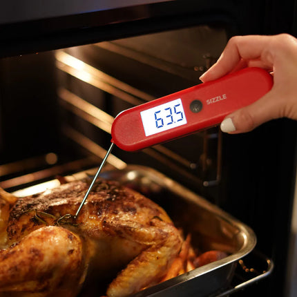 Sizzle Red | Waterdichte voedselthermometer met magneet