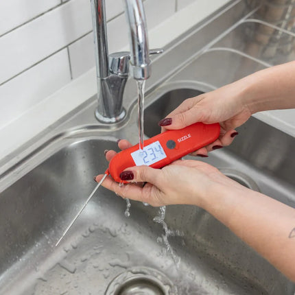 Sizzle Red | Waterdichte voedselthermometer met magneet